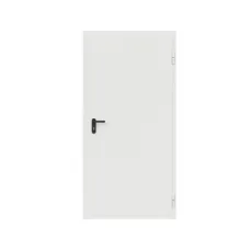 Дверь противопожарная металлическая ДПР-Олимп-01/60К сплошная, угловая коробка (950х2075), без порога, правая, RAL9016