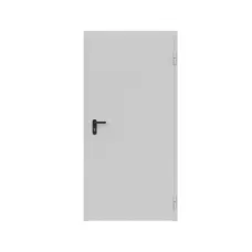 Дверь противопожарная металлическая ДПР-Олимп-01/60К сплошная, угловая коробка (950х2075), без порога, правая, RAL7035