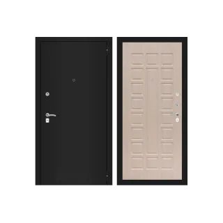 Входная дверь Labirint CLASSIC шагрень черная 04 - Беленый дуб