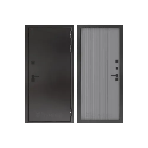 Входная дверь с терморазрывом BN-10 ХОМС Серый софт рельеф