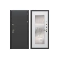 Входная металлическая дверь Лекс Колизей с Зеркалом Ясень белый (панель №37)